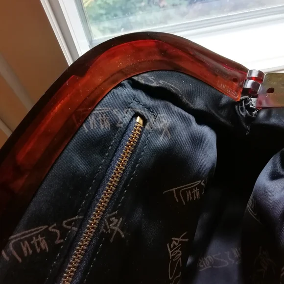 Ruth Saltz Classic Vintage Suede Frame Clutch - Picture 7 of 8